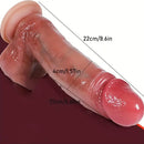 8.6in Vibrating Thrusting Big Silicone Soft Heated Dildo For Women Men Sex