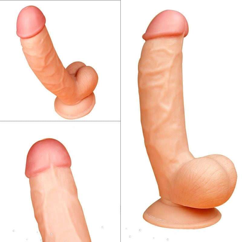 8.7″ Wall Soft Flexible Ultra Realistic Dildo Sex Toy