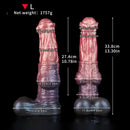 8.74in 10.66in 13.3in Fantasy Dual Layer Silicone Muscle Horse Big Dildo