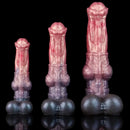 8.74in 10.66in 13.3in Fantasy Dual Layer Silicone Muscle Horse Big Dildo