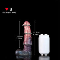 8.74in 10.66in 13.3in Fantasy Dual Layer Silicone Muscle Horse Big Dildo