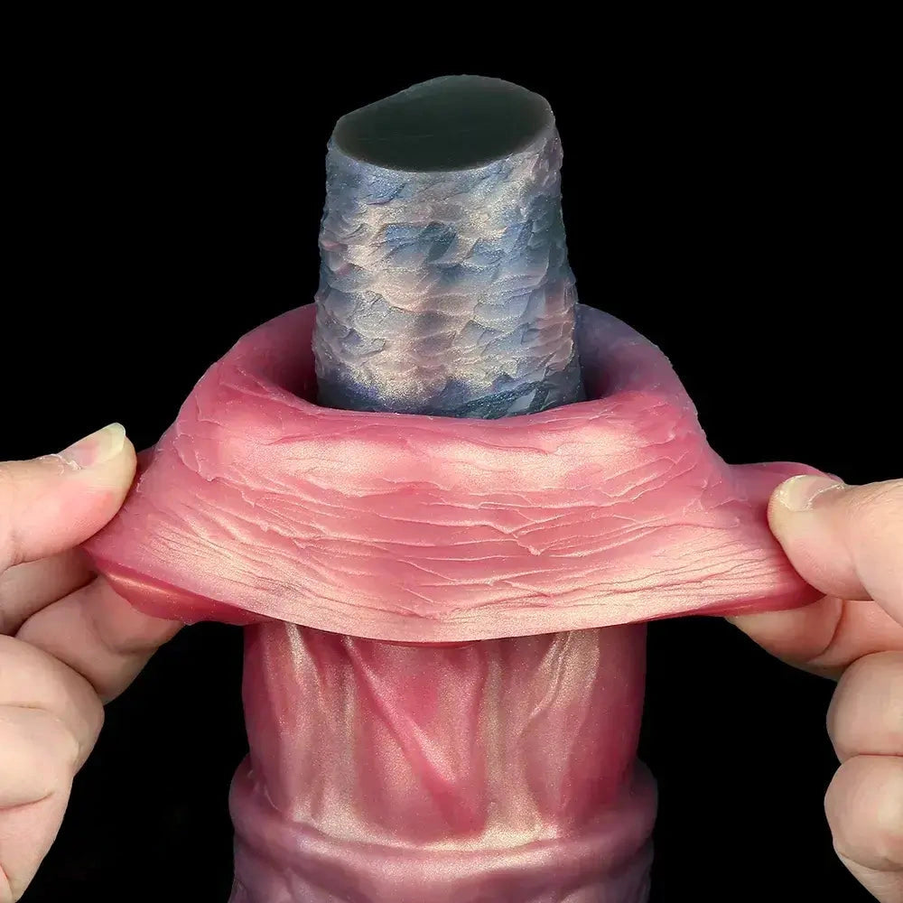 8.74in 10.66in 13.3in Fantasy Dual Layer Silicone Muscle Horse Big Dildo