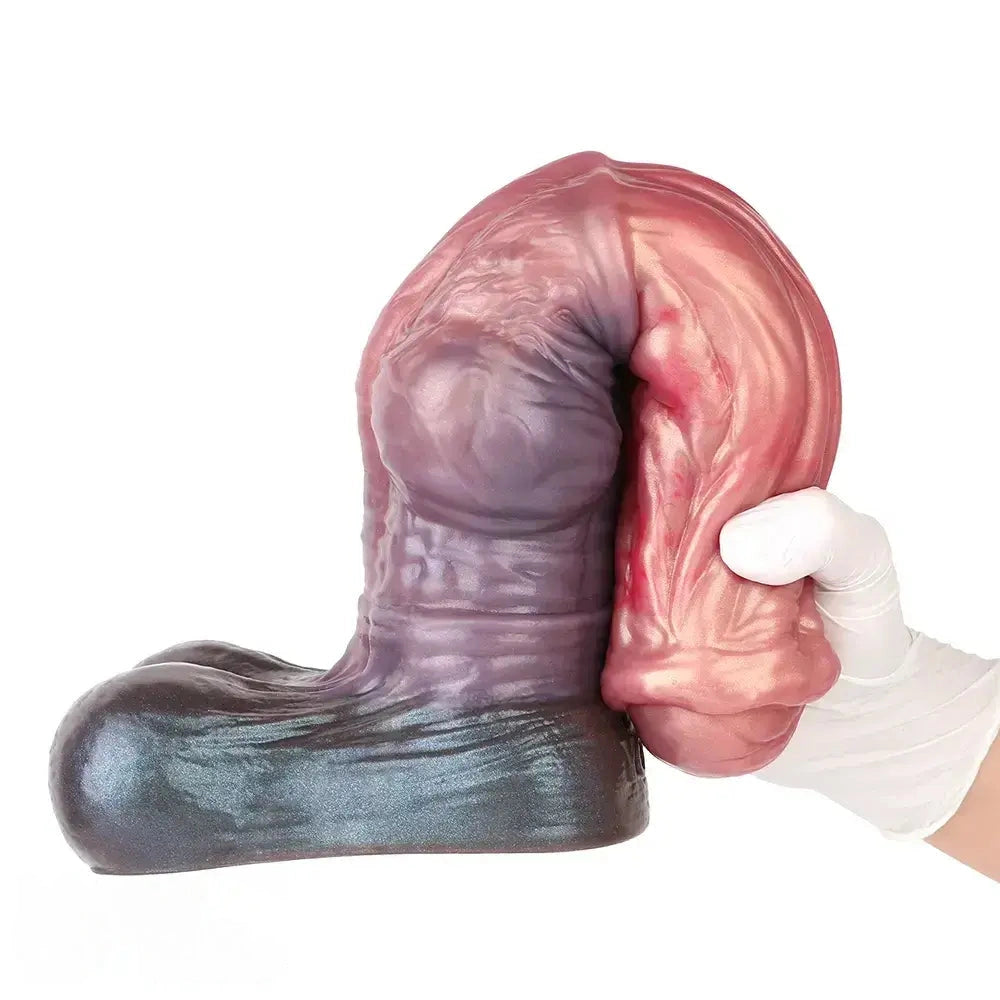 8.74in 10.66in 13.3in Fantasy Dual Layer Silicone Muscle Horse Big Dildo