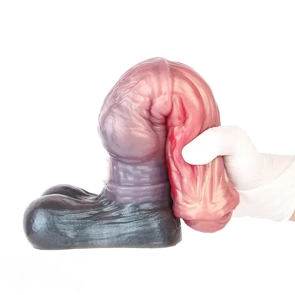 8.74in 10.66in 13.3in Fantasy Dual Layer Silicone Muscle Horse Big Dildo