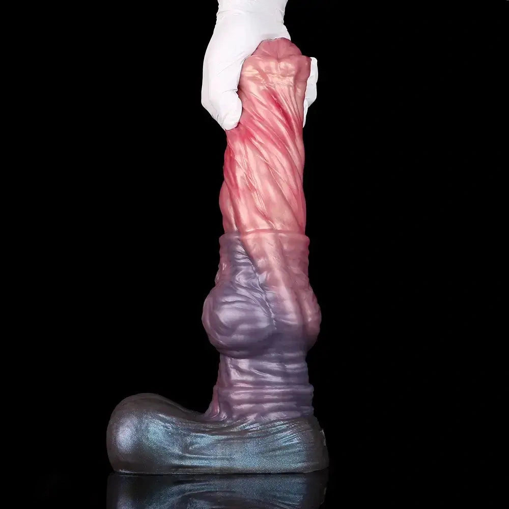 8.74in 10.66in 13.3in Fantasy Dual Layer Silicone Muscle Horse Big Dildo