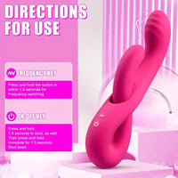 8.74in Dual Heads Vibrating Automatic Dildo For Internal Simultaneous