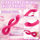 8.74in Dual Heads Vibrating Automatic Dildo For Internal Simultaneous