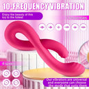 8.74in Dual Heads Vibrating Automatic Dildo For Internal Simultaneous