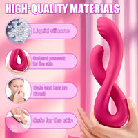 8.74in Dual Heads Vibrating Automatic Dildo For Internal Simultaneous