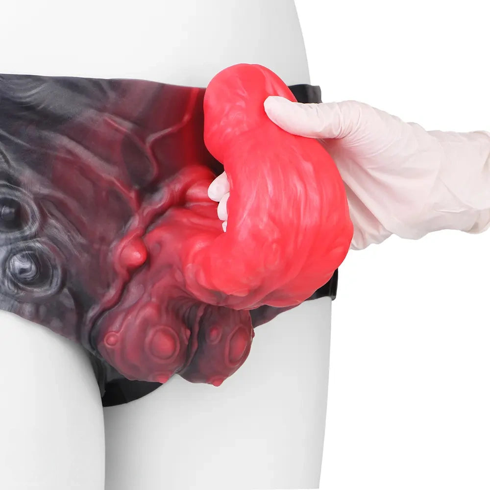 8.74in Fantasy Hollow Dildo Pants For Gay Men Penis Lengthening Thickening