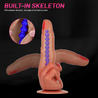 8.74in New Style Makeup 3D Printed Real Feeling Finger Dildo Sex Toy