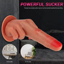 8.74in New Style Makeup 3D Printed Real Feeling Finger Dildo Sex Toy