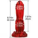 8.74in Realistic Anal Fantasy Silicone Soft Large Dildo For Pleasure
