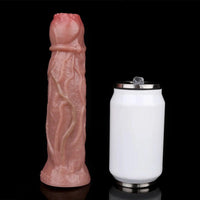 8.74in Silicone Odd Soft Big Egg Laying Dildo For Anal Sex Love Toy