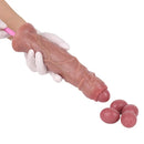 8.74in Silicone Odd Soft Big Egg Laying Dildo For Anal Sex Love Toy
