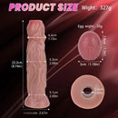 8.74in Silicone Odd Soft Big Egg Laying Dildo For Anal Sex Love Toy
