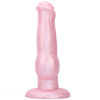 8.77in Soft Silicone Dog Knot Odd Design For Women Animal Dildo