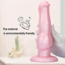 8.77in Soft Silicone Dog Knot Odd Design For Women Animal Dildo