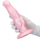 8.77in Soft Silicone Dog Knot Odd Design For Women Animal Dildo