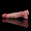 8.78in Realistic Penis Cock Dildo Sleeve Extender Women Vibrating Sex Toy