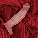 8.78in Realistic Penis Cock Dildo Sleeve Extender Women Vibrating Sex Toy