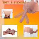 8.78in Unisex Pure Silicone Soft Skin-Friendly Stretchable Hollow Dildo Panty