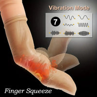 8.78in Vibrating Heating Finger Big Automatic Dildo For G Spot Sex