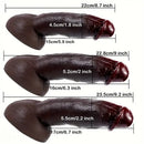 8.7in 9in 9.2in Realistic Silicone Soft Big Ebony Dildo For Women Men
