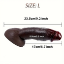 8.7in 9in 9.2in Realistic Silicone Soft Big Ebony Dildo For Women Men