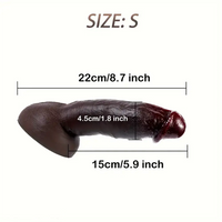 8.7in 9in 9.2in Realistic Silicone Soft Big Ebony Dildo For Women Men