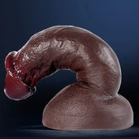8.7in 9in 9.2in Realistic Silicone Soft Big Ebony Dildo For Women Men