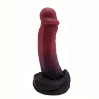 8.7in Big Monster Silicone Flexible Dildo Adult Sex Toy For Females