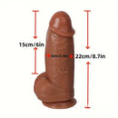 8.7in Big Thick Real Looking Dildo For G-spot Vagina Sex Love Orgasm