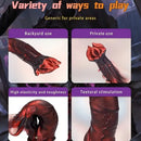 8.7in Cannibal Flower Soft Flexible Silicone Anal Plug Dildo Lifelike Texture