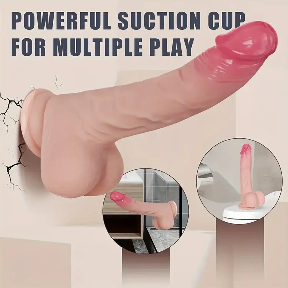 8.7in Electric 10 Vibration Telescopic Modes Heated Remote Control Dildo