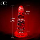 8.7in Fantasy Big Silicone Soft Fat Dildo For G-Spot Anal Stimulation Women
