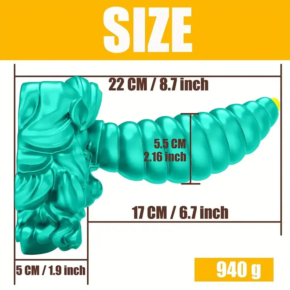 8.7in Fantasy Odd Silicone Soft Big Anal Dildo For Halloween Christmas