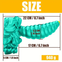 8.7in Fantasy Odd Silicone Soft Big Anal Dildo For Halloween Christmas