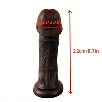 8.7in G-Spot Stimulating PVC Big Head Mushroom Dildo For Women