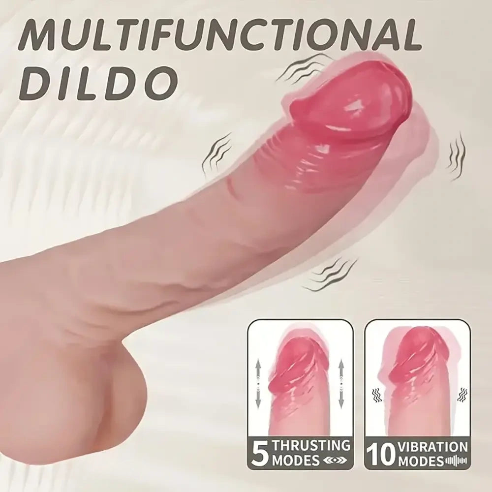 8.7in Multiple Functions Thrusting Heating Automatic Rotation Dildo