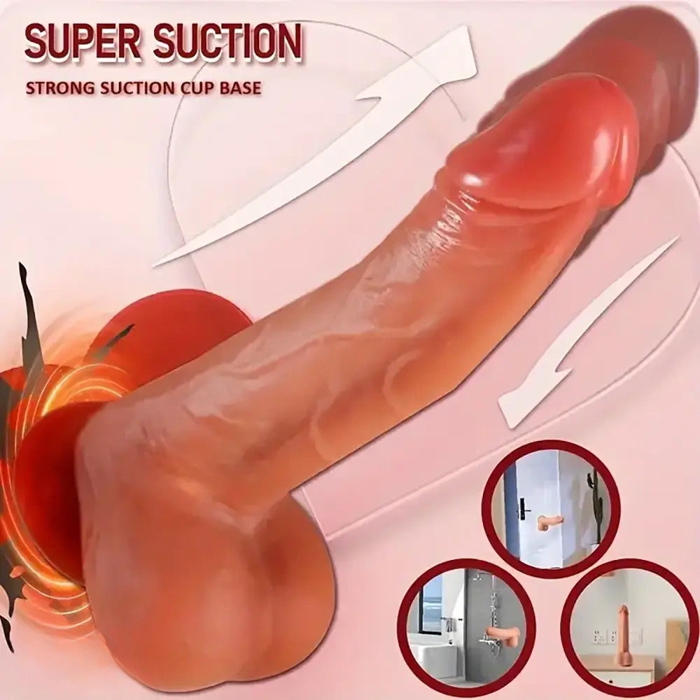 8.7in Multiple Functions Thrusting Heating Automatic Rotation Dildo
