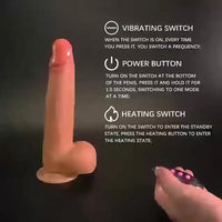 8.7in Multiple Functions Thrusting Heating Automatic Rotation Dildo
