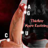 8.7in Realistic Liquid Silicone Big Dildo Durable Manual Adult Sex Toy