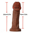 8.7in Realistic PVC Suction Cup Big Dildo For Female Pleasure Love