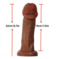 8.7in Realistic PVC Suction Cup Big Dildo For Female Pleasure Love