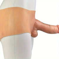 8.7in Realistic Silicone Strapon Cock Skin Wearable Tone Dildo Pants