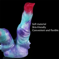 8.7in Silicone Flexible Monster Double Sided Fantasy Dildo For Couples