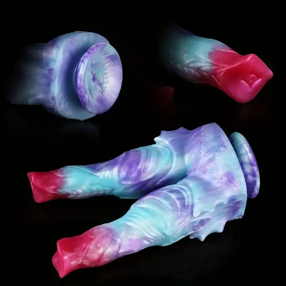 8.7in Silicone Flexible Monster Double Sided Fantasy Dildo For Couples