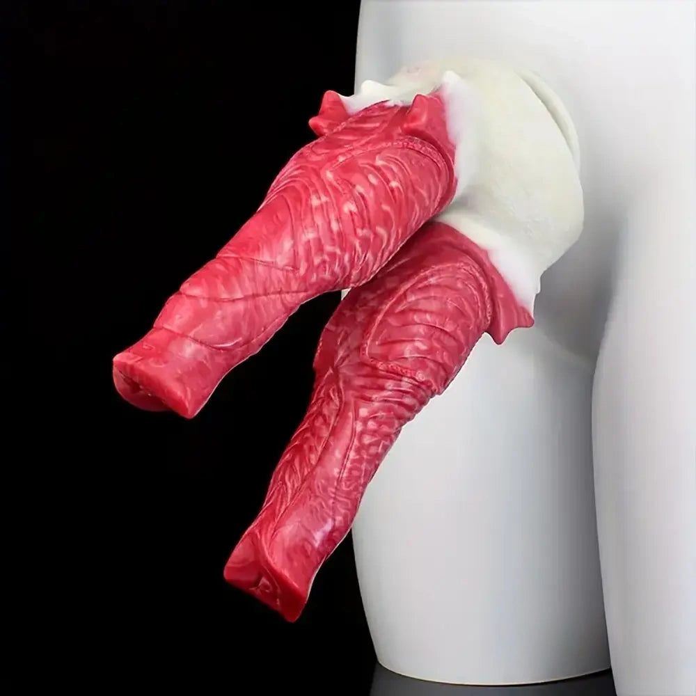 8.7in Silicone Flexible Monster Double Sided Fantasy Dildo For Couples