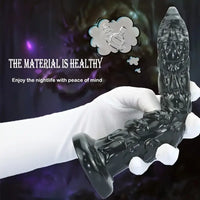 8.7in Snake Black Animal PVC Big Dildo Suitable For Women Couples